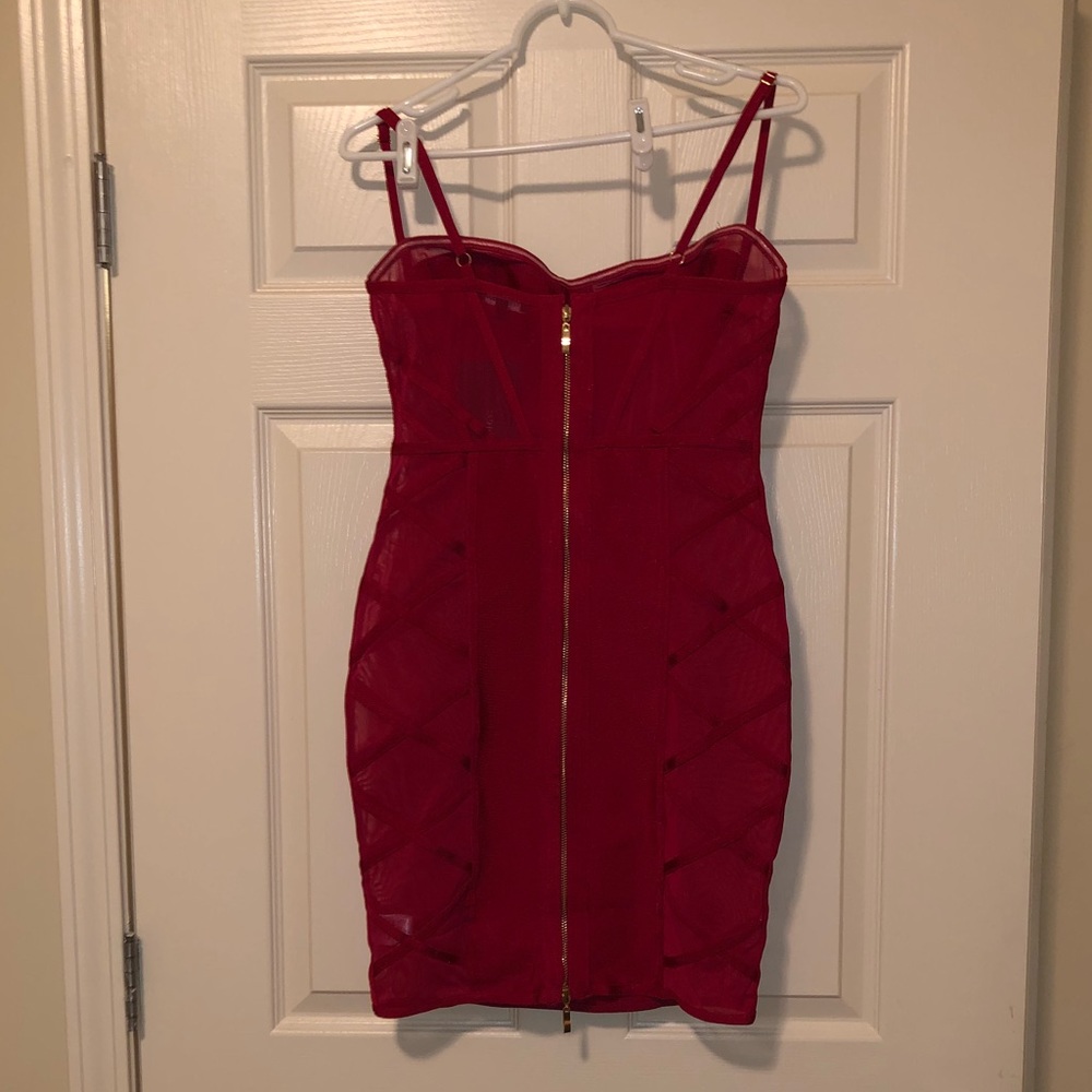 Red Mini Dress - Picture 2 of 2